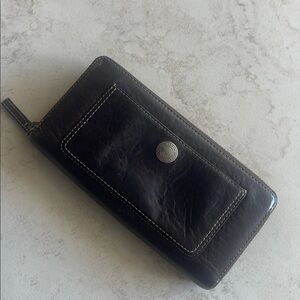 Coach Dark Brown Leather Wallet